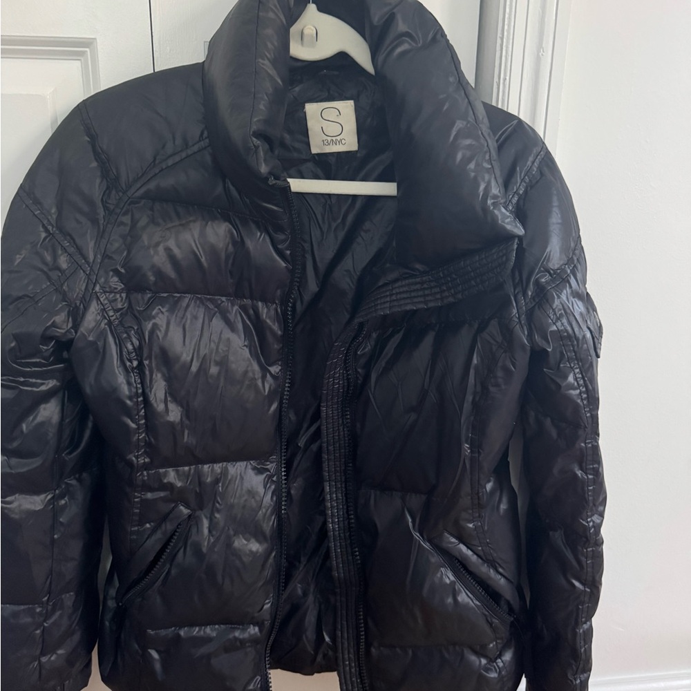 S13 Black Women's Black Puffer Jacket